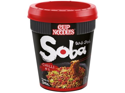 Soba nudle cup s chilli omáčkou Nissin 92 g