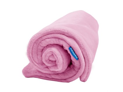 734 deka bez kapuce pro miminka jednobarevna 100 100cm svetle ruzova