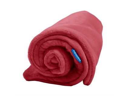 719 deka bez kapuce pro miminka jednobarevna 70 70cm cervena