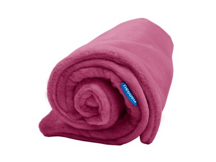 716 deka bez kapuce pro miminka jednobarevna 70 70cm ruzova