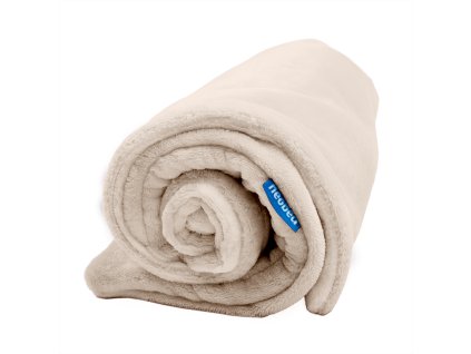 671 deka s kapuci pro miminko jednobarevna 70 70cm smetanova