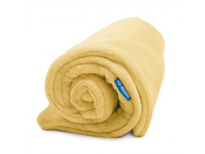 782 deka s kapuci pro miminko jednobarevna 70 70cm vanilka