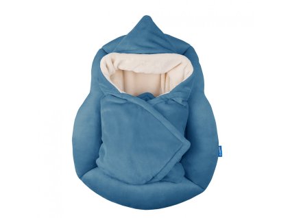 602 hnizdecko pro miminko home deka s kapuci 70 70cm denim modra