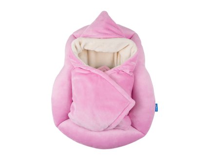 395 hnizdecko pro miminko home big deka s kapuci 100 100cm svetle ruzova