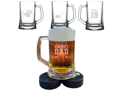Hockey beer glass