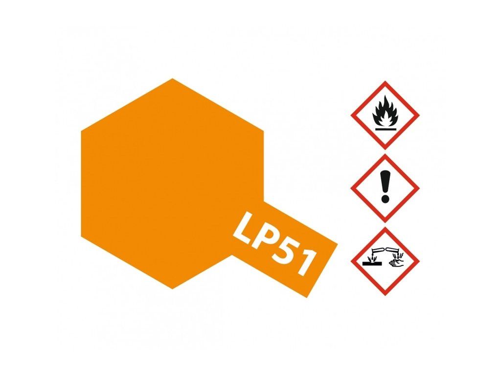 Barva Tamiya Lacquer Color LP-51 - Pure Orange 10ml