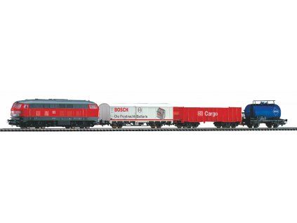 Starter Set Freight Train DB Cargo, koleje s podložím HO