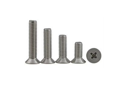SS 304 CSK Countersunk Philips Head M3x10 mm Bolt 1