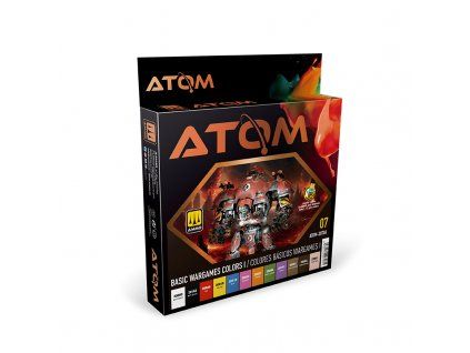 Sada akrylových barev ATOM - Basic Wargames Colors I Set 12x20ml