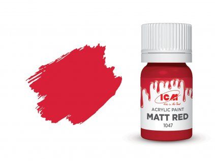 Barva ICM - Matt Red 12ml