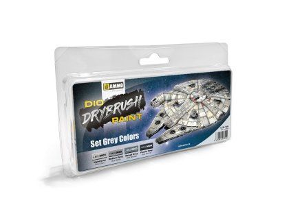 drybrush set grey colors