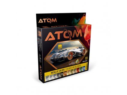 Sada akrylových barev ATOM - Metallic Colors Set 12x20ml
