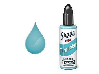 Barva AMMO MATT SHADER - Turquoise 10ml
