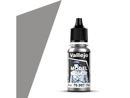 Barva Vallejo Model Color - Silver 17ml