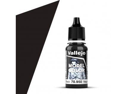 Barva Vallejo Model Color - Black 17ml