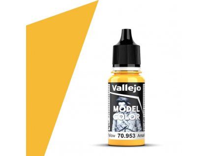Barva Vallejo Model Color - Flat Yellow 17ml