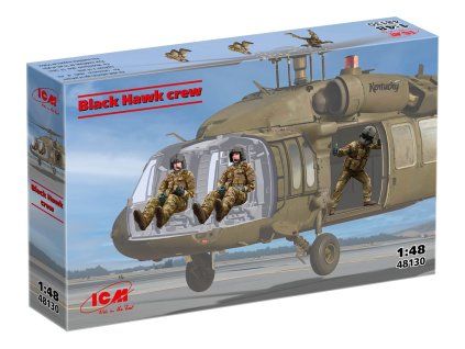 black hawk crew 3 figures 1 48 ICM 48130 02