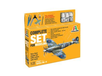 spitfire mk ix starter kit 1 72 72007 italeri 010