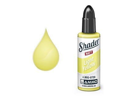 Barva AMMO MATT SHADER - Light Yellow 10ml