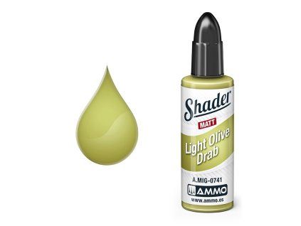 Barva AMMO MATT SHADER - Light Olive Draw 10ml