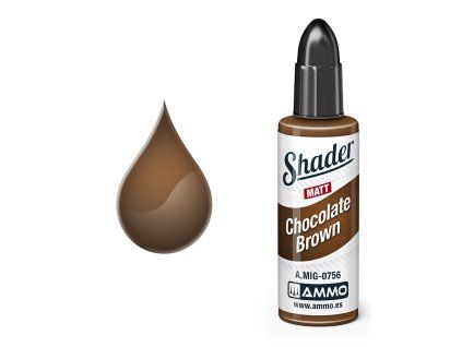 Barva AMMO MATT SHADER - Chocolate Brown 10ml