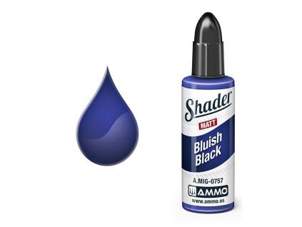 Barva AMMO MATT SHADER - Bluish Black 10ml
