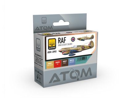 Sada akrylových barev ATOM - RAF WWII Desert Colors 4x20ml