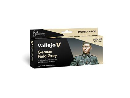 Sada akrylových barev Vallejo Model Color - German Field Grey