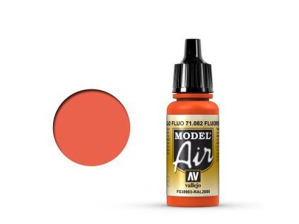 model air vallejo fluorescent red 71082