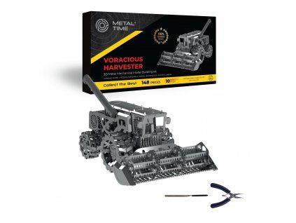 voracious harvester mechanical model constructor kit mt026 metal time 012