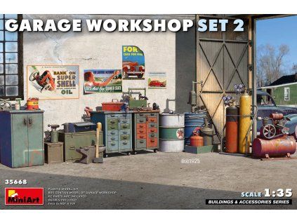 garage workshop set 2 1 35 MINIART 35668 014