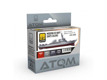 atom modern us navy ships colors set