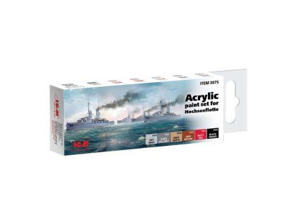 Sada akrylových barev ICM - Hochseeflotte 6x12ml