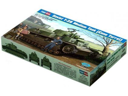 150247 1 t 28 soviet medium tank cone turret 1 35 hobby boss