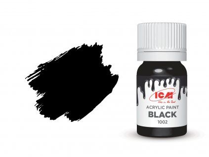 Barva ICM - Black 12ml