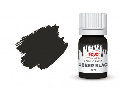 Barva ICM - Rubber Black 12ml