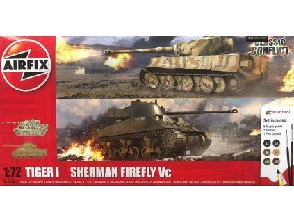 166312 classic conflict tiger 1 vs sherman firefly gift set 1 72