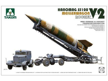 167800 1 v 2 rocket transporter erector mech 1 72 takom