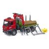 mb arocs timber truck w loading crane grab 3 trunks 1 16 03669 03
