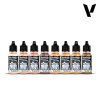 vallejo face and skin tones 70124 set bottles