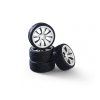 Kola Carson wheel set M-Design (4) white/black 1/10