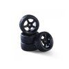 Kola Carson wheel set 5 spoke design (4) black 1/10