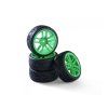 Kola Carson wheel set 10 spokes (4) green 1/10