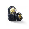 Kola Carson wheel set 5 sp.design (4) chrome / gold 1/10