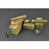 121261 4 wooden boxes crates 1 35 miniart