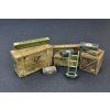 121261 5 wooden boxes crates 1 35 miniart