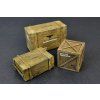 121261 6 wooden boxes crates 1 35 miniart