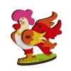 Dřevěné vybarvovací 3D Puzzle - Cockerel