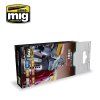 128053 2 farby sada mig metallic mechas color set