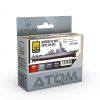 atom modern us navy ships colors set